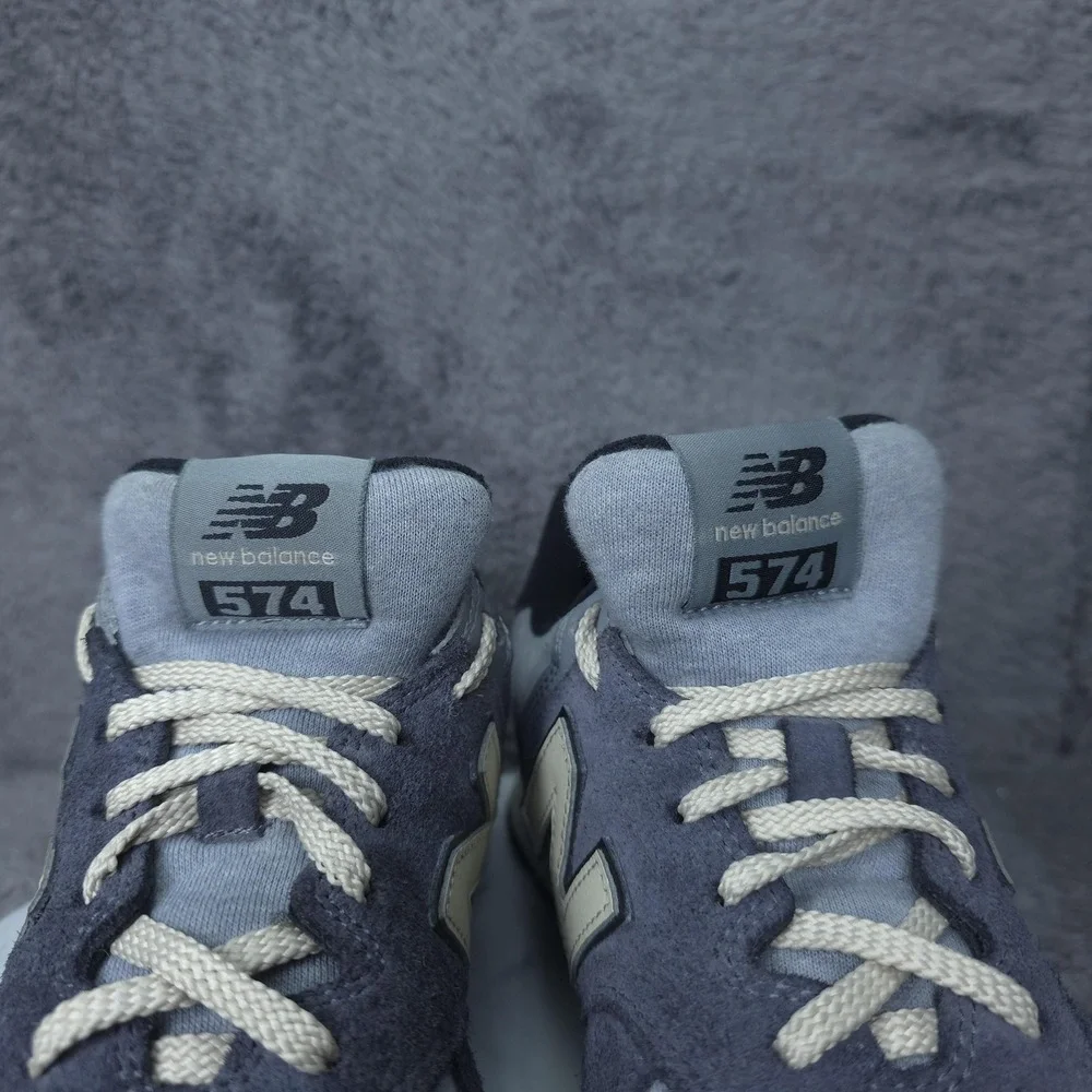 New Balance 574 Shoes Mens Size 10 Gray Suede Mesh Low Top Sneakers U574LGG